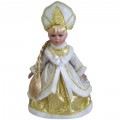 Декоративная кукла "Снегурочка Асенька" 30 см, золотая