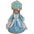 Декоративная кукла "Снегурочка Верочка" 30 см, голубая