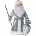 Декоративная кукла "Дед Мороз под елку" 40 см, серебряный