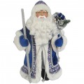 Декоративная кукла "Дед Мороз" 30 см, синий